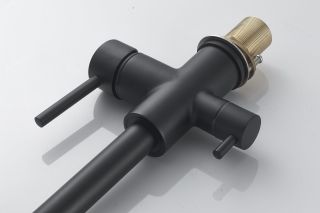 Смеситель для кухни с подключением фильтра Maretti Project Black PB31RZF12, черный